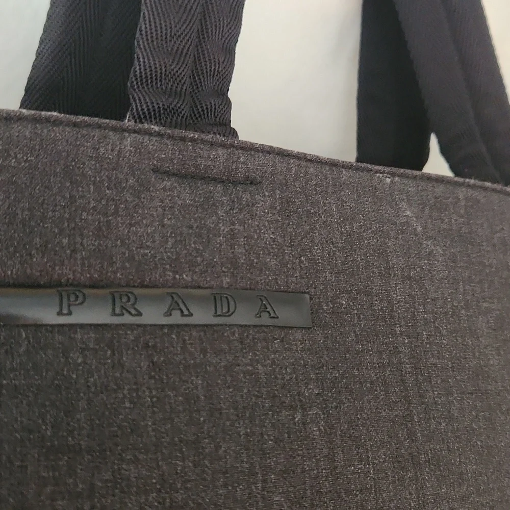 Prada Black & Gray Handbag with COA - Picture 4 of 13